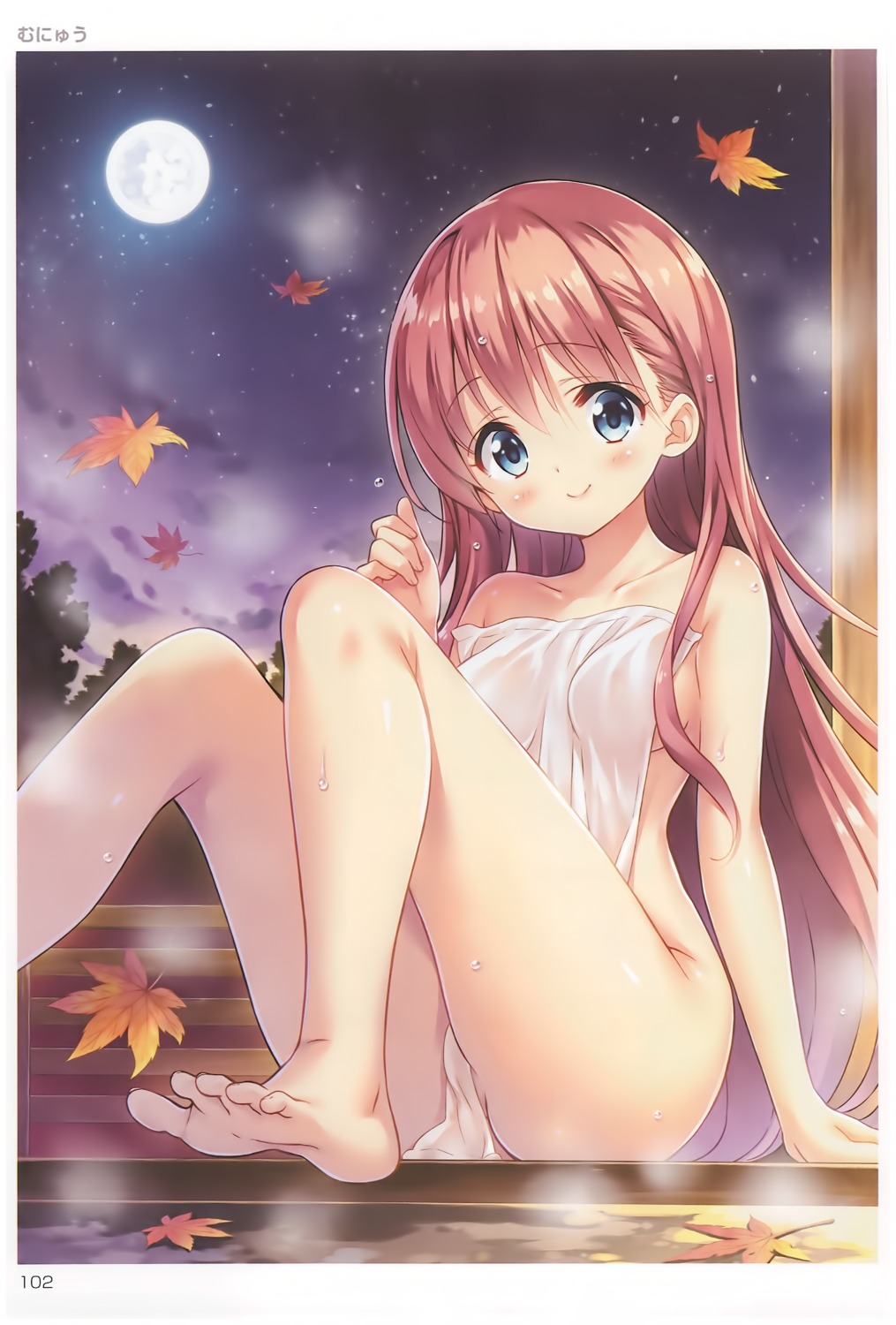 Toranoana Munyuu Naked Onsen Towel Wet Yande Re